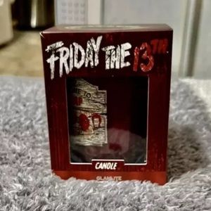 Glamlite X Friday The 13th Camp Blood Candle NEW Cherry Wood Scent - New
